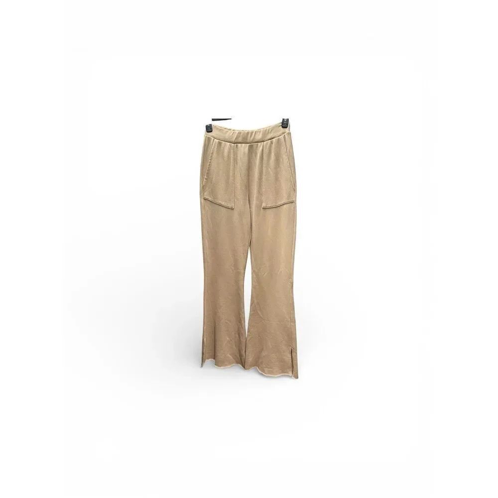 NSF Side Slit Wide Leg Pants in Camel NWT Size Medium